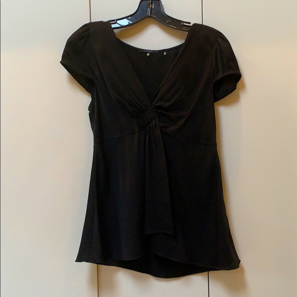 Elie Tahari Black Silk Blouse